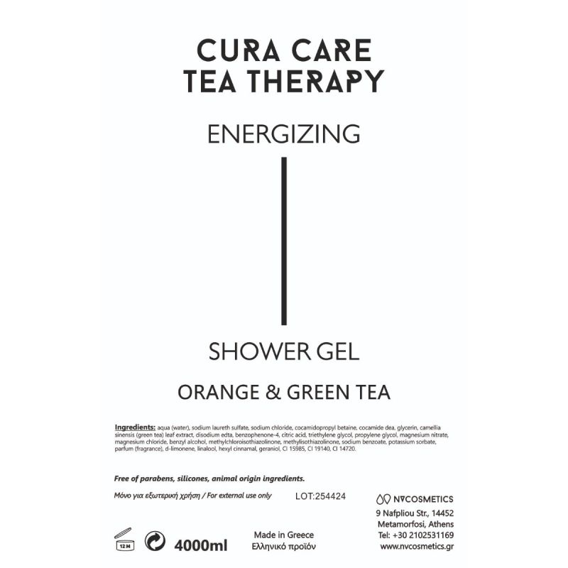 CURA CARE SHOWER GEL ORANGE 4000ml