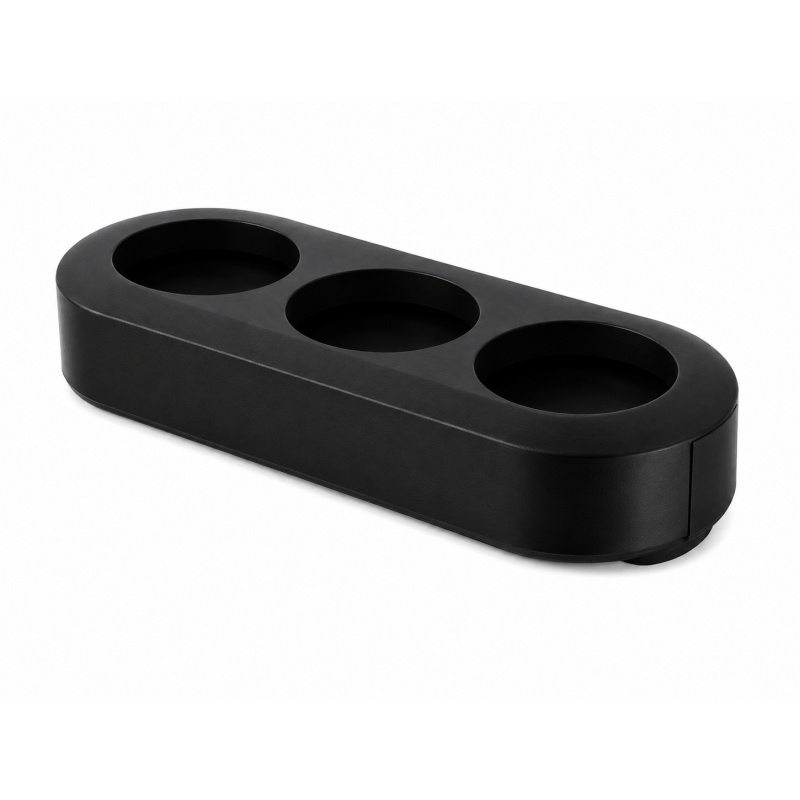BLACK TRIPLE DISPENSER RACK